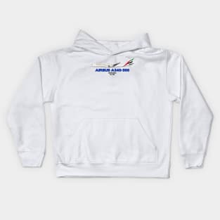 Airbus A340-500 - Emirates Kids Hoodie